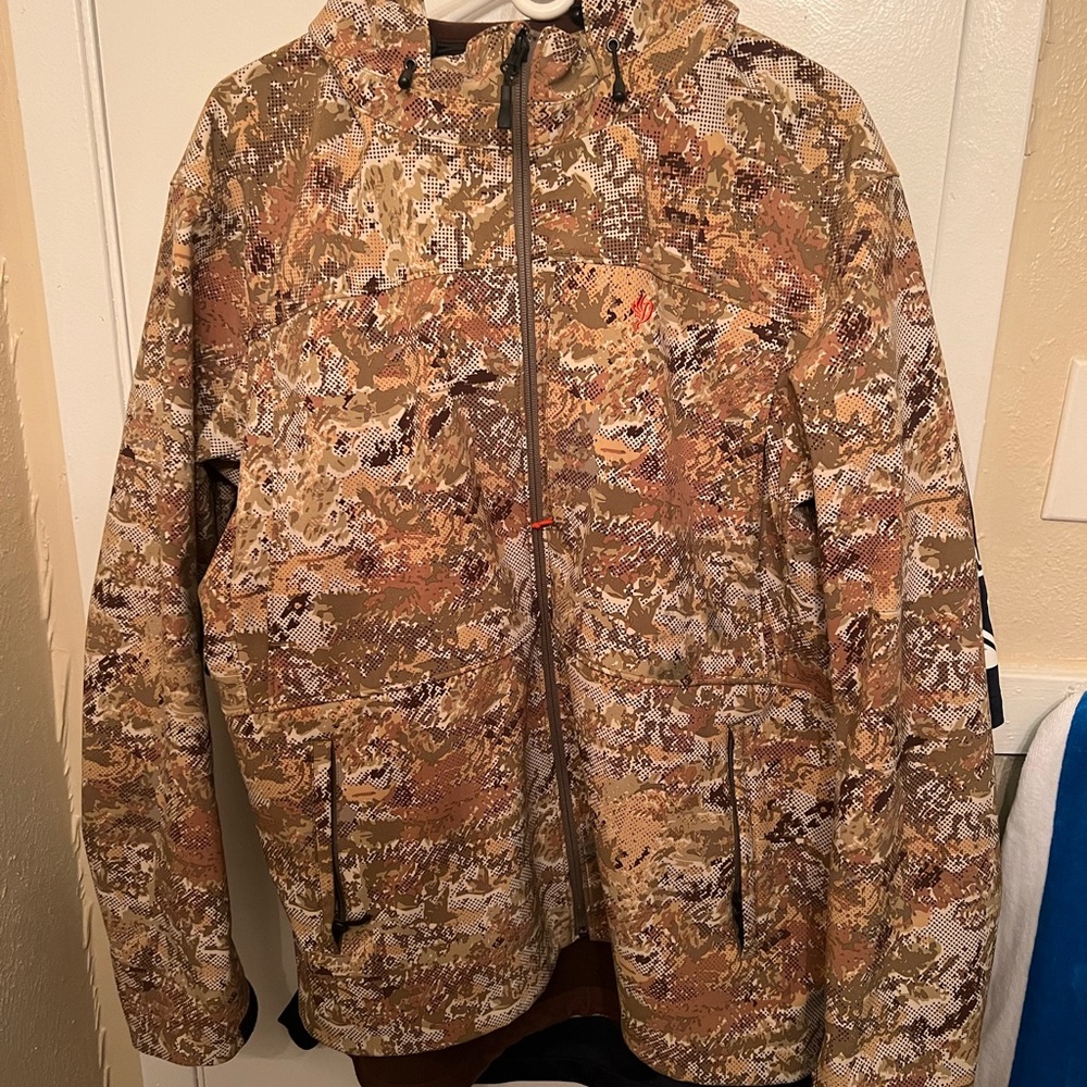 Duck Camp soft-shell jacket in Midland Camo